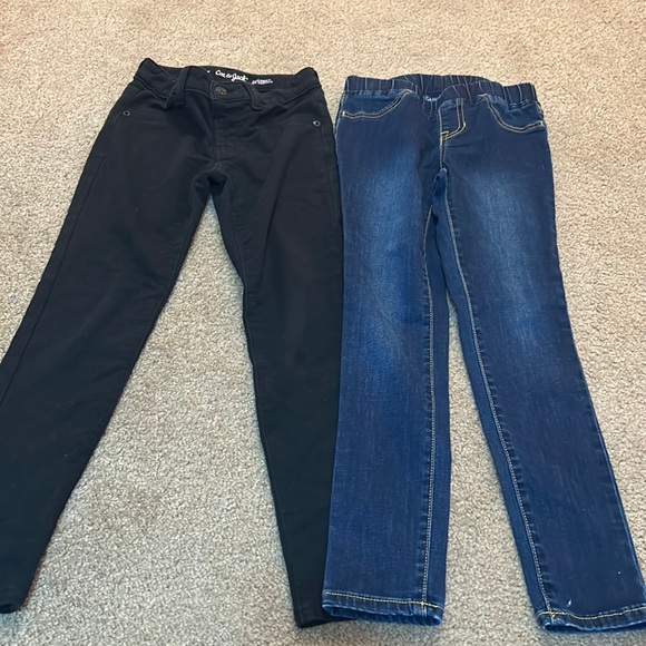 Cat & Jack Bottoms Girls Cat And Jack Black Jeggings And Jegging